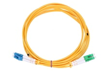 Extralink PATCHCORD LC/UPC-LC/APC SM 9/125 Duplex 2m - 2 m InfiniBand och fiberoptisk kabel FTTH Gul