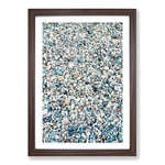 Big Box Art One Thousand Pebbles Painting Framed Wall Art Picture Print Ready to Hang, Walnut A2 (62 x 45 cm)