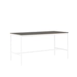 Muuto - Base High Table, 190x85 H:105, White Laminate/ABS/Black - Baaripöydät - Mika Tolvanen - Valkoinen - Metalli/Puu/Muovi