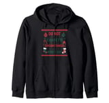 Funny Christmas Holiday Quitting Bad Habits Design Zip Hoodie