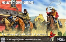 Mounted Gunfighters 28mm 1/56 scale 1 Sprue Set unboxed Great Escape Games