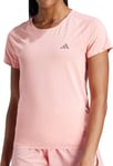 adidas Adizero Womens Running Top Pink Short Sleeve Lightweight Run T-Shirt