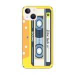 Coque Iphone 14 PLUS cassette jaune