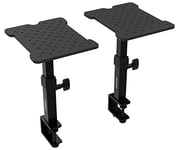 Audibax Neo STM-15 - Speaker Desk Stand - Studio Monitor Stand - Height Adjustable from 22.4 to 29.7 cm - Adjustable Angle up to 10° - Universal Compatibility with HiFi Speakers