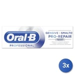 3x Oral-B Toothpaste 75 Ml Gums&Enamel Pro-Repair Whitening.