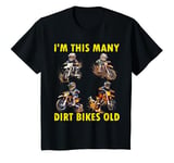 Youth 4 Year Old Boy I'm Four Dirt Bikes Old 4th Birthday Kids T-Shirt