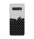 Coque Galaxy S10 PLUS love noeud pois noir blanc