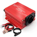 Convertisseur 500W 12V 220V Convertisseur de Tension Double USB Power Inverter DC 12V AC 230V, Onduleur Transformateur avec Allume Cigare Prise Electrique