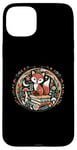 Coque pour iPhone 15 Plus Fox Cottagecore Livres Floral Mignon Esthétique Renard