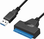 Câble Sata Vers Usb | Câble Sata Vers Usb 3.0 Adaptateur Usb | Adaptateur Usb Sata | Adaptateur Sata Vers Usb Adaptateur De Pilote Dur Sata Iii Pour Transfert De Données Hdd Et Ssd 2,5 Pouces