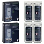 Delonghi EcoDecalk Mini Coffee Machine Maker Cleaner Descaler 4 x 100ml Sachets