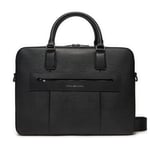 Laptopväska Tommy Hilfiger Business Leather Computer Bag AM0AM12489 Svart