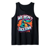 Retro We Won't Back Down Florida Fun Fear The Chomp Gator Tank Top