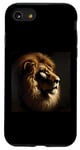 Coque pour iPhone SE (2020) / 7 / 8 Chemise lion africaine pour femmes, hommes, enfants, animaux sauvages, roi chat sauvage