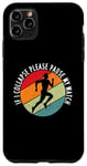 Coque pour iPhone 11 Pro Max Si je m'effondre, veuillez suspendre ma montre Funny Running Marathon