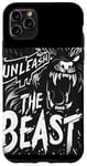 Coque pour iPhone 11 Pro Max Déclaration cool Unleash the Beast pour garçons et filles