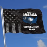 ewretery Outdoor Flags Make America South Carolina Again 3X5 Ft Flag for Outdoor Indoor Home Decor Sports Fan Football Basketball Baseball Hockey