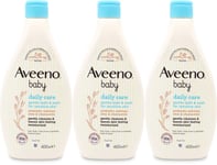 Aveeno Baby Bath Wash Gentle 400ml X 3