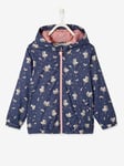 Windcheater Unicorns, Folds into the Bumbag Included, for Girls dark blue/print