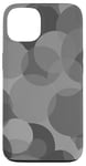 Coque pour iPhone 13 Cercles gris classiques dans des graphismes cool