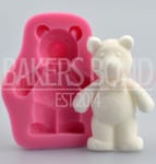 Standing Teddybear Silicone Mould Fondant Icing Cake Cupcake Topper Baking Teddy