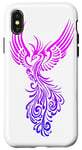 Coque pour iPhone X/XS Rising From The Ashes Phoenix Artistic Pink Through Lilas