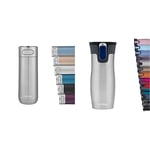 Contigo Luxe Autoseal Travel Mug, Stainless Steel Thermal Mug, Vacuum Flask, Leakproof Tumbler & West Loop Autoseal Travel Mug, Stainless Steel Thermal Mug, Vacuum Flask, Leakproof Tumbler