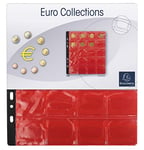 Exacompta - Réf. 96002E - 1 sachet de 3 recharges Numismatiques de 20 cases cristal pour 60 pièces de monnaie jusqu'à 40mm de diamètre - Pour classeur format 24,5 x 25 cm