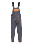 Stenso Prisma - Salopette de Travail Homme - Cargo Salopette avec Poches Multifonctions - Gris/Orange EU56