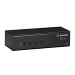 BLACK BOX KVM Switch Dual Head Hdmi/dp Usb3 4-Port