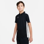 Nike Piké Dri-FIT Academy 23 - Svart/Vit Barn, storlek XS: 122-128 cm