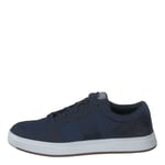 Timberland Homme Davis Square F/L Ox Sneaker Basic Basket, Navy Nubuck, 45.5 EU