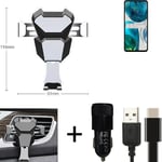 Car holder air vent mount for Motorola Moto G52 cell phone mount