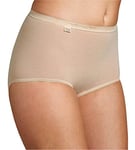 Sloggi Womens Basic+ Maxi 3p Comfort Knickers, Skin, 12 UK