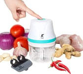 KONNEKT QuickBlend Mini Food Processor - 350ML BPA-FREE Bowl and Finger Peeler