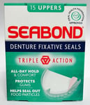 SEABOND DENTURE FIXATIVE SEALS - 15 UPPERS