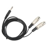 Stereo Sound Cable 3 Meter Dual Xlr Female To 6.35Mm 3 Pin Male Cable For Part