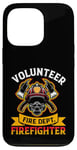 Coque pour iPhone 13 Pro Emblème de pompier Brave Hero Fire Dept