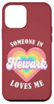 Coque pour iPhone 12 mini Quelqu'un à Newark m'aime City Heart