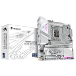 GIGABYTE Carte mère Z890M AORUS Elite WIFI7 Ice - Prend en Charge Les processeurs Intel Core Ultra (série 2), 12+1+2 Phases VRM, jusqu'à 8800MHz DDR5 (OC), 1xPCIe 5.0 + 2xPCIe 4.0, Wi-FI 7