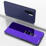 Conu Pour Huawei P30 Pro Case Miroir De Galvanoplastie Horizontale Flip Coating Cover Coffre Avec Support Cas De Téléphone Mobile Color Violet Blue