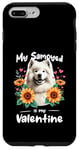 Coque pour iPhone 7 Plus/8 Plus Sunflowers Valentine's Day Samoyed Dog Sammies