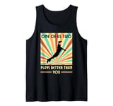 One of us two plays better than you Frisbee Disc Golf Tank Top