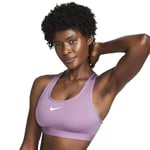 Nike DX6821-536 W NK SWSH Med SPT Bra Sports Bra Femme Violet Dust/White Taille 2XL