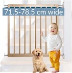 BabyDan Basic Aalborg Wooden Safety Stair Baby gate 71.5cm - 78.5cm. European F