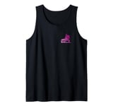 Pink Ice Skates Figures Skating Girls Ice Skating Tank Top