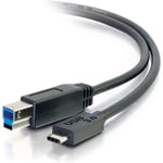 NÖRDIC USB 3.1 kabel USB C till USB B 5Gbps 2m USB skrivarkabel