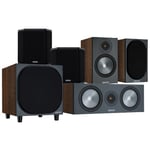 Monitor Audio Bronze 50 AV 5.1 Speaker Package Walnut