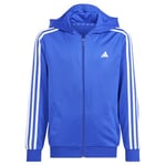 adidas Garçon Train Essentials AEROREADY 3-Stripes Regular-Fit Full-Zip Hoodie, Lucid Blue/White, 15-16 Years