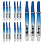 Unicorn SHAFTS GRIPPER3 Tiges moulées Bicolores – Bleu/Blanc, Moyen, Petit Filetage Unisexe, Medium-44.2mm